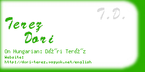 terez dori business card